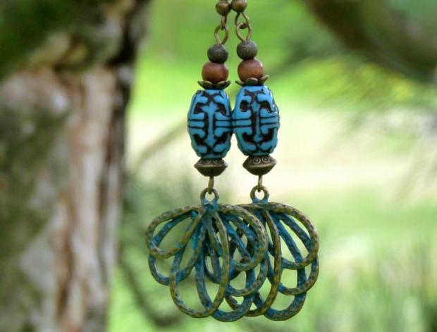 Pletený baret ve sv.hnědé barvě