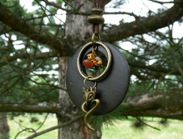 Pletený baret ve sv.hnědé barvě