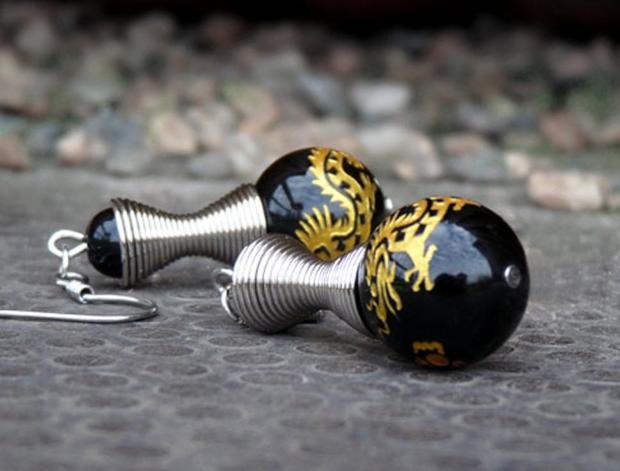 Pletený baret ve sv.hnědé barvě