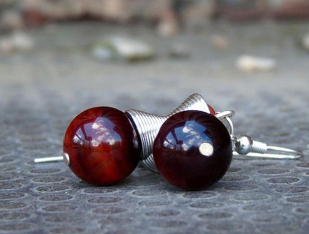 Pletený baret ve sv.hnědé barvě