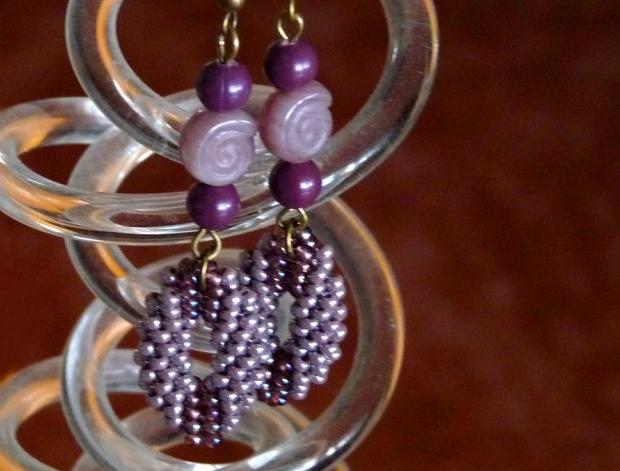 Pletený baret ve sv.hnědé barvě