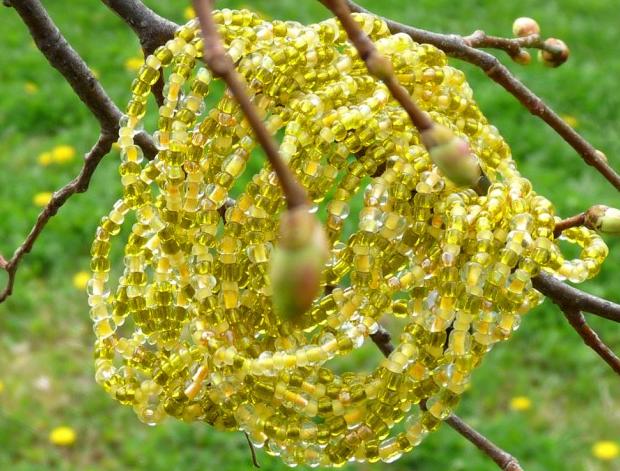 Pletený baret ve sv.hnědé barvě