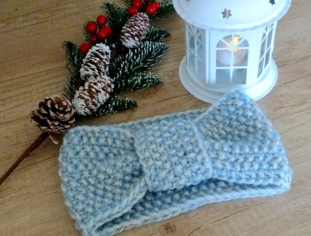 Pletený baret ve sv.hnědé barvě