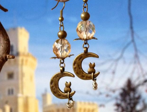 Pletený baret ve sv.hnědé barvě