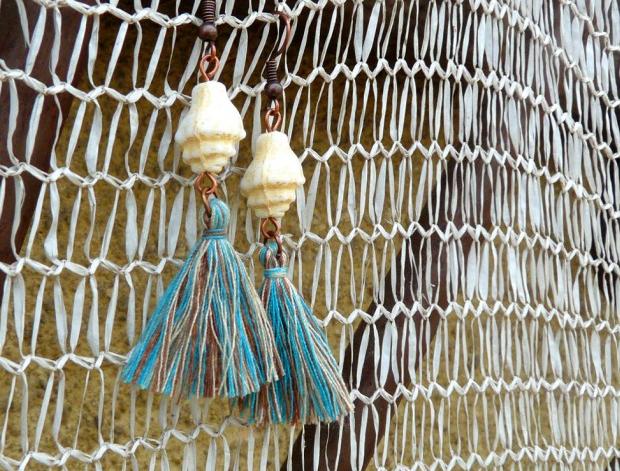 Pletený baret ve sv.hnědé barvě