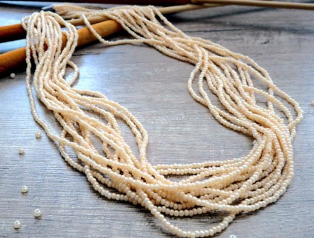 Pletený baret ve sv.hnědé barvě