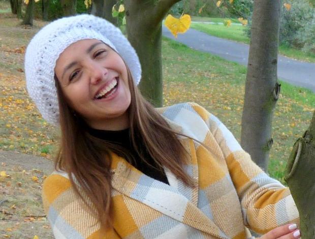 Pletený baret ve sv.hnědé barvě