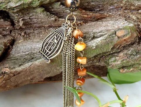 Pletený baret ve sv.hnědé barvě