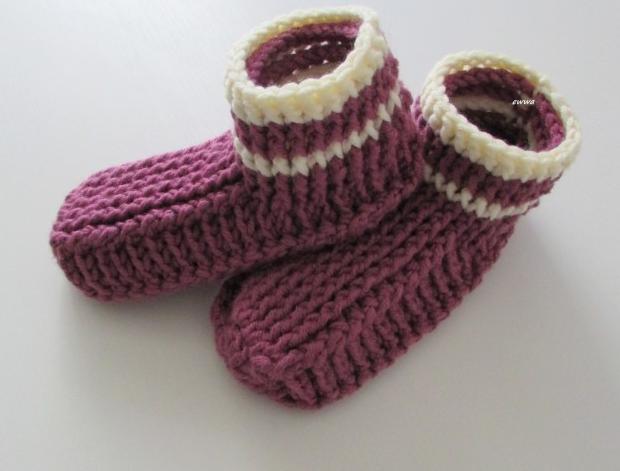Papuče, bačkory (26 - 30 cm) papuče růžová háčkované starorůžová hřejivé smetanová dámské pružné teplé unisex domácí celoroční bačkory pro ženy obuv ťapky 