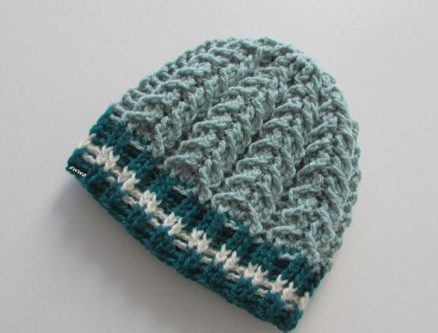 Čepice (i pro pány) zelená čepice háčkovaná dámská zimní akryl teplá petrolejová unisex pánská handmade viskoza 