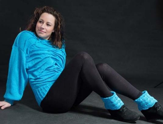 Návleky na nohy okrové 140302