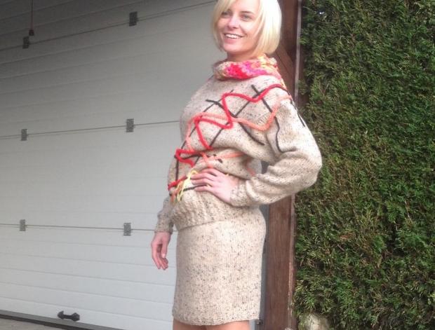 Návleky na nohy okrové 140302