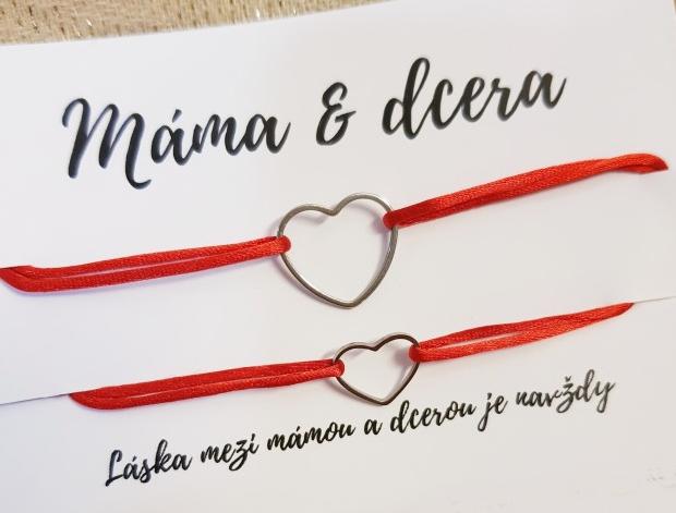 náramky Máma & dcera náramek zapínání drhání uzlík macrame posuvné šňůrkový 