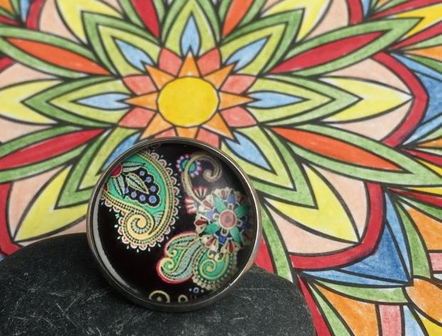 Omalovánky 3 - prsten S.Steel barvy nerez mandala omalovánky steel colors 