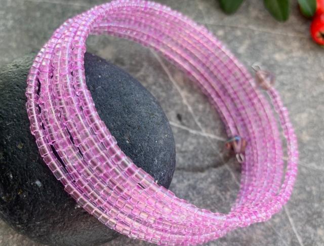 Náramek růžový náramek růžová elegantní luxusní jemný minimalistický 