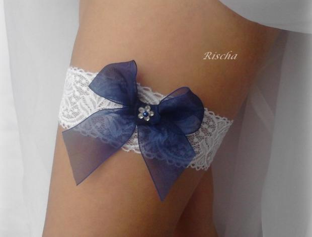 KRAJKOVÝ SVATEBNÍ PODVAZEK 2 dárek modrá elegantní bílá svatba krajka sexy bílý svatební romantický dárkový nevěsta wedding podvazek hochzeit svatební šaty podvazkový pás 