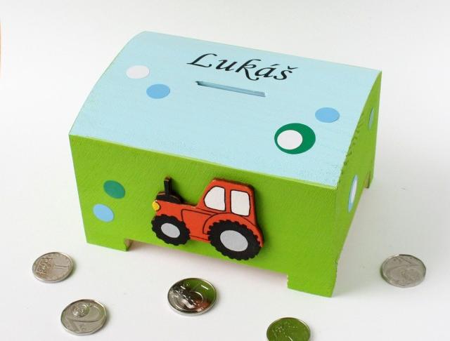 Pokladnička s lachtanem a slonem