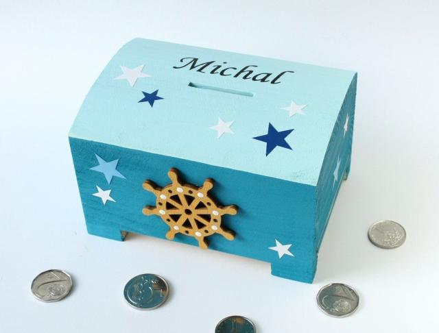 Pokladnička s lachtanem a slonem