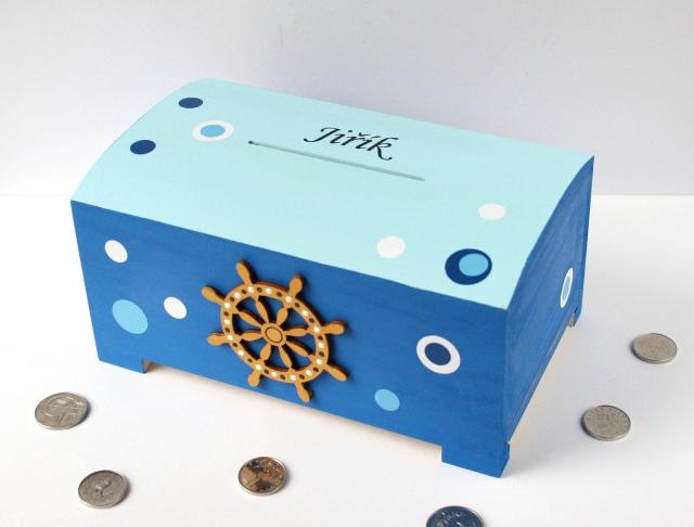 Pokladnička s lachtanem a slonem