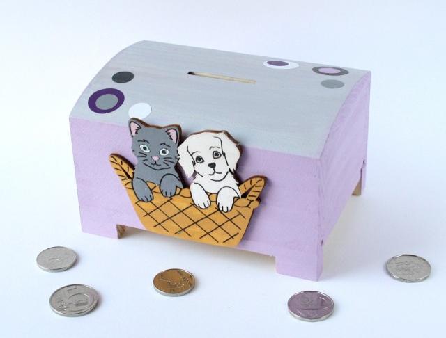 Pokladnička s lachtanem a slonem