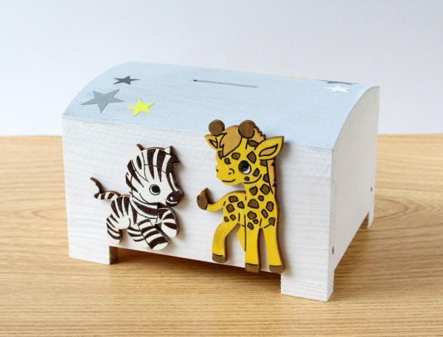 Pokladnička s lachtanem a slonem