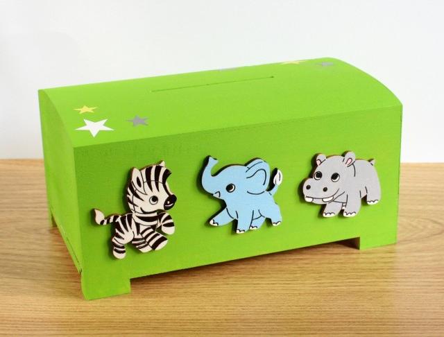 Pokladnička s lachtanem a slonem