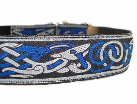 Obojek Blue Celtic Dog šíře 3 cm