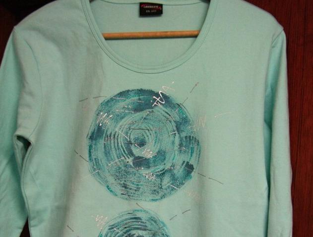 Triko ICEGREEN kola kruh modrá triko modré tričko kola 