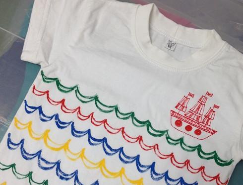 Dětské tričko vlnky triko dětské loď koráb tričko vlnky 