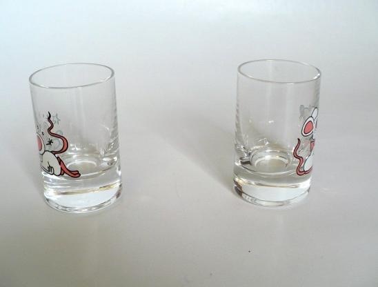 Skleničky, retro, 1980