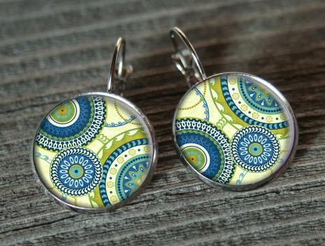 ornament II. originální náušnice letní léto valentýn pryskyřice nevšední 