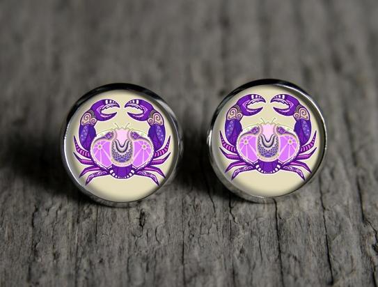 Znamení horoskopu originální náušnice podzim letní léto valentýn pryskyřice duha puzetky nevšední nušnie zima vánoce znamení horoskopu horoskop dárek 