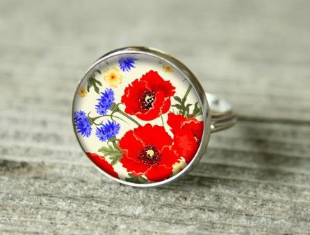 Prsten mák a chrpy