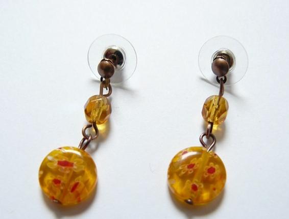 Millefiori oranžové 