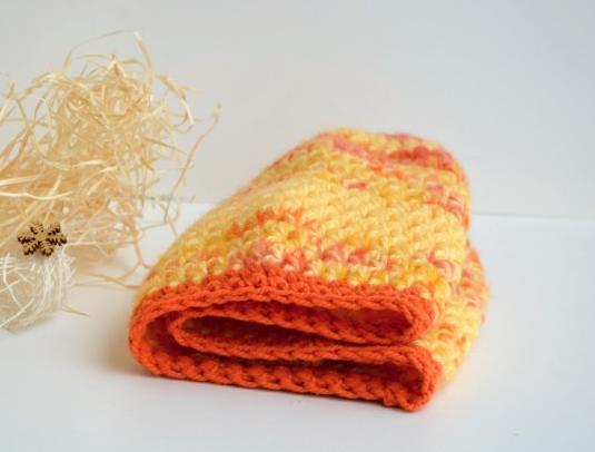 Pletená čelenka s copy -hnědá 1.