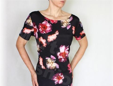 Triko květy vz.136