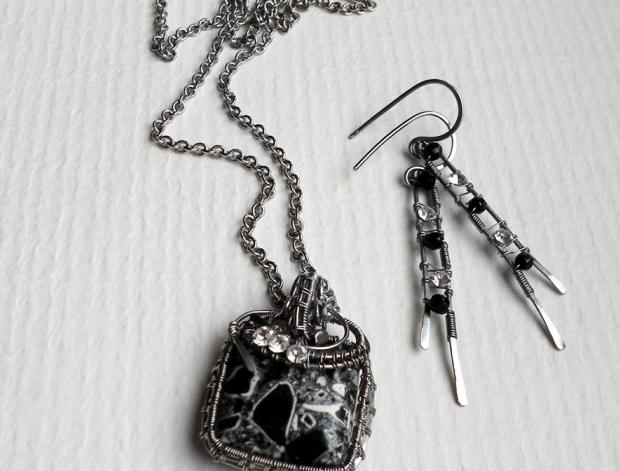 Black & white - sada šperků