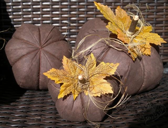 Šitá dýně TM. HNĚDÝ MRAMOR velká XL dekorace podzim dýně halloween podzimní dekorace halloweenská dekorace dýnička šitá dýně 
