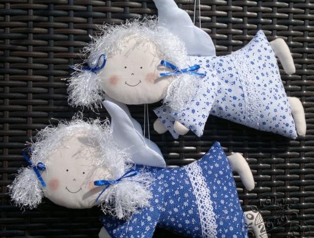 Cylindr na auto zdob. tm.modrá/bílá