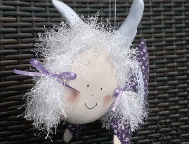 Cylindr na auto zdob. tm.modrá/bílá