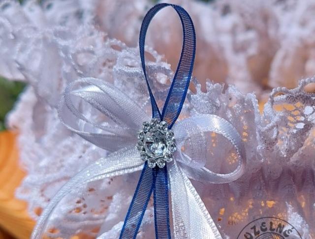 Cylindr na auto zdob. tm.modrá/bílá