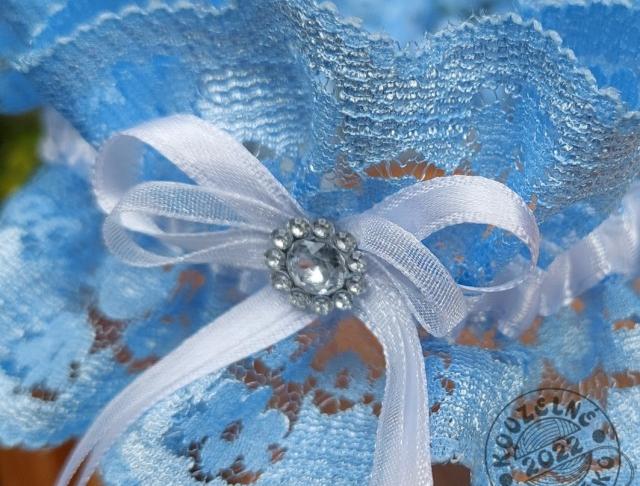 Cylindr na auto zdob. tm.modrá/bílá