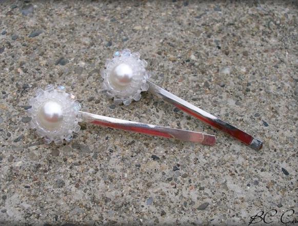 Růžové kvítí - náušnice