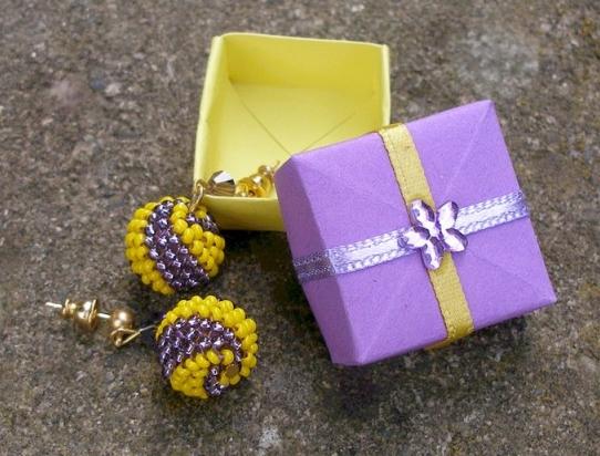 Růžové kvítí - náušnice