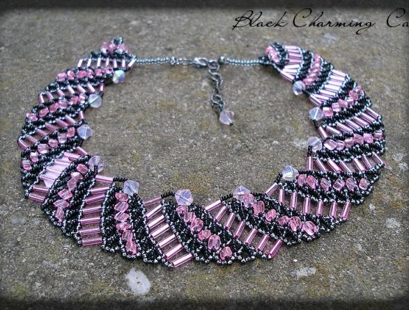 Růžové kvítí - náušnice