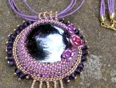 Růžové kvítí - náušnice