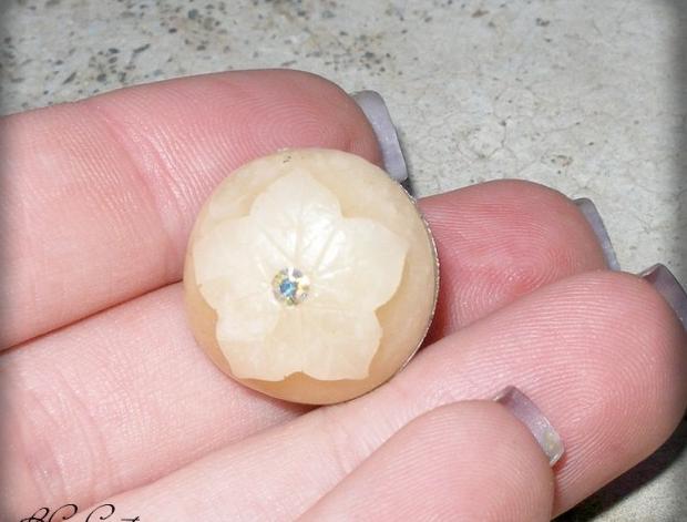 Růžové kvítí - náušnice