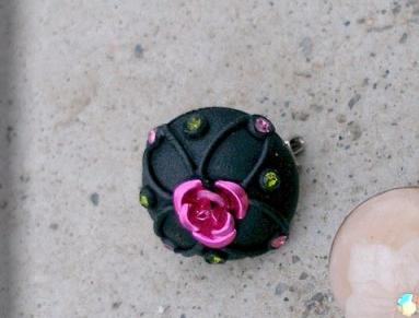 Růžové kvítí - náušnice