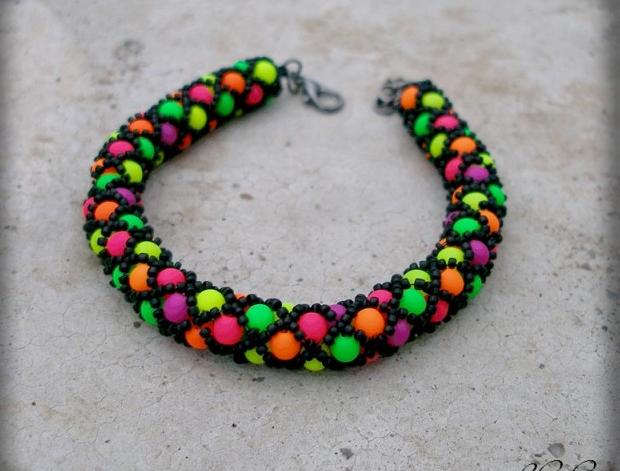 Růžové kvítí - náušnice