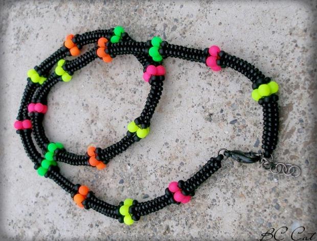 Růžové kvítí - náušnice